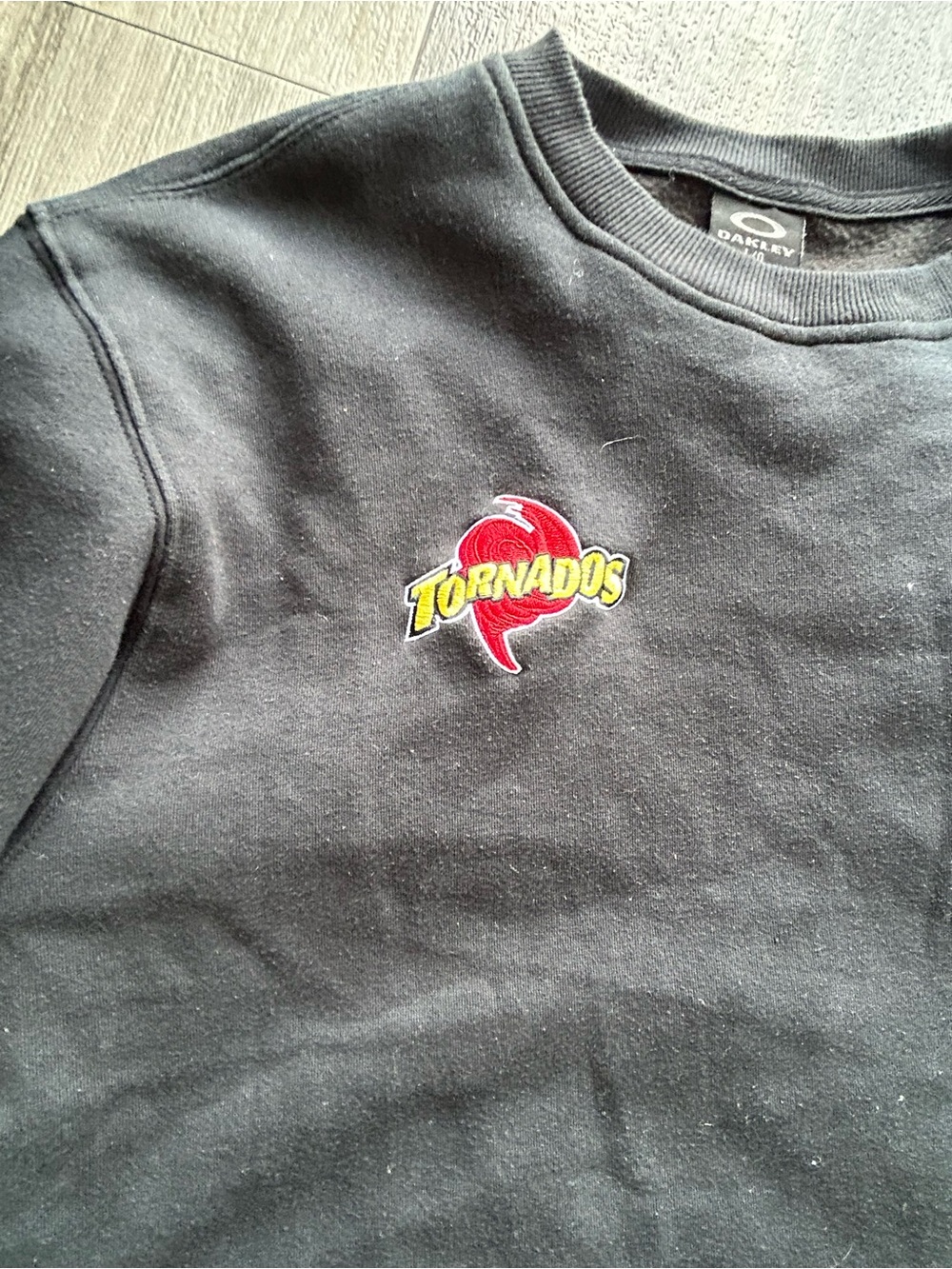 Oakley Black 'Tornados' Logo Crewneck Sweatshirt